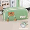 Korean Style Canvas Stationery Bag Desktop Storage Puppy Pencil Pouch  School