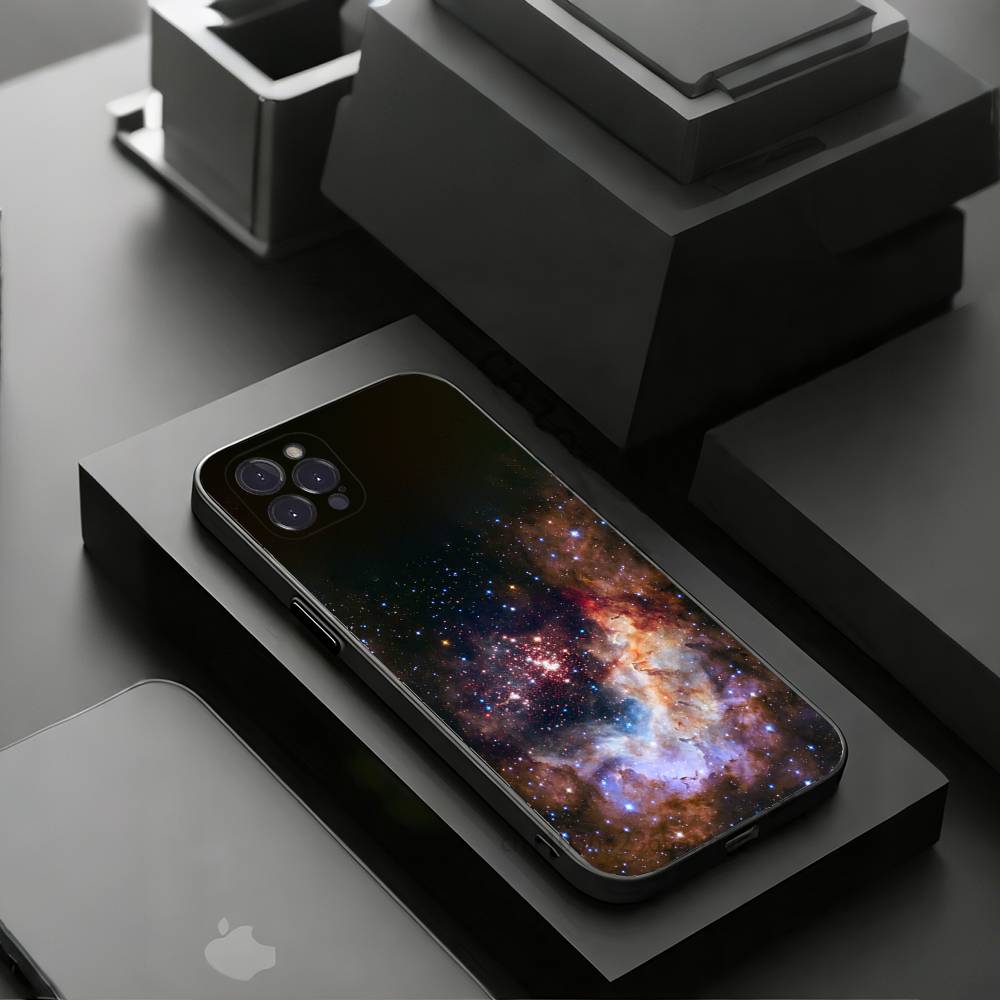 Чехол для телефона "Звезды Земли Космос" Для iPhone 17 16 15 14 13 12 11 Pro Xs Max Mini Plus Противоскользящий Ударопрочный Жесткий