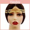Alloy Boho Headwear With Water Drop Shape And Coin Tassels For Wear Festival
