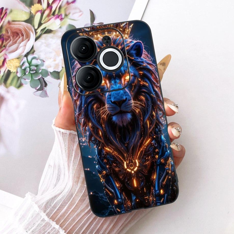 For Itel A80 A90 A95 A70 A60 A60s Phone Case Matte Soft TPU Bumper Cover Cool Cartoon Luxury Butterfly Flower Bow Pattern Funda