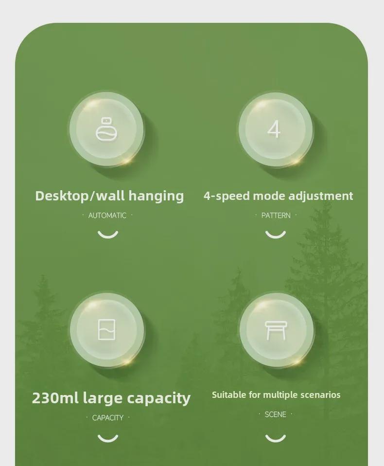 Автоматический диффузор для ароматерапии: Стойкий аромат для дома, спальни, туалета, отеля