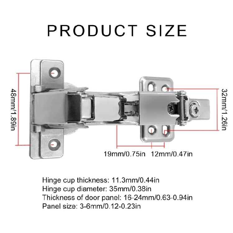 Петля с широким углом открывания 165° с механизмом плавного закрывания Простые петли для простой интеграции в шкаф