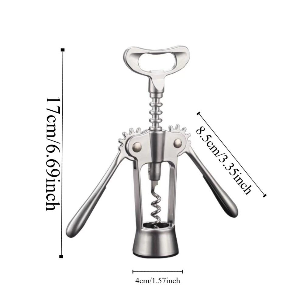 Zinc Alloy Wine Corkscrew Wing Design Labor-saving Spiral Bottle Opener Professional High Hardness Wine Cork Remover Household