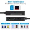 USB 3.0 Type C Multi 4 In 1 Camera Card Reader Memory Smart Card Reader Supports SD TF CF MS Flash Card Adapter Laptop