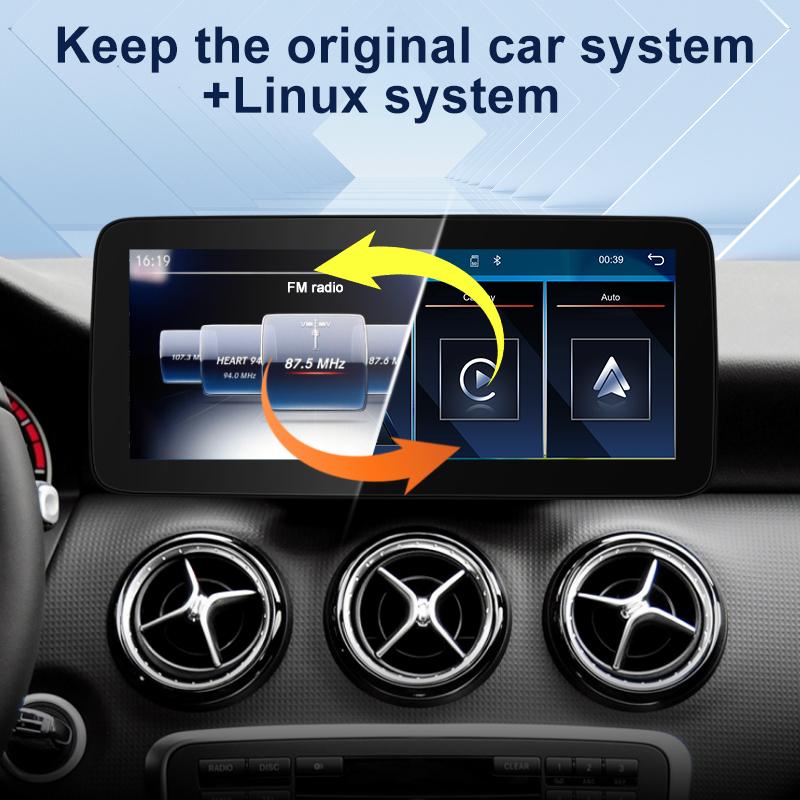 Wireless Carplay Android Auto TouchScreen 10.25'' For Mercedes Benz A Class W176 A200 A180 A220 Car Multimedia Player Display BT