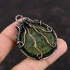Moldavite Copper Pendant Copper Wire Wrapped Pendants Gemstone Pendant For Gift Wire Wrap Jewelry Handmade Pendant Moldavite Copper Jewelry
