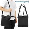 Держатель мешка для сбора мочи Нейлоновый чехол для конфиденциальности катетера с рукавом для трубки и регулируемым ремешком для дренажного мешка от 1000 до 2000 мл