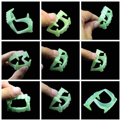 Игрушки для розыгрышей со светящимися зубными протезами ужасных вампиров и реквизит для Хэллоуина