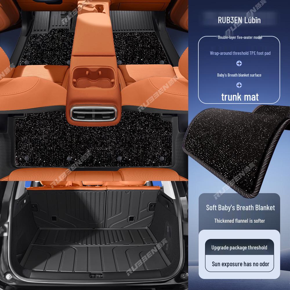 Leapmotor C10/C11/B10 TPE Накладка на порог двери и коврик для ног в багажнике