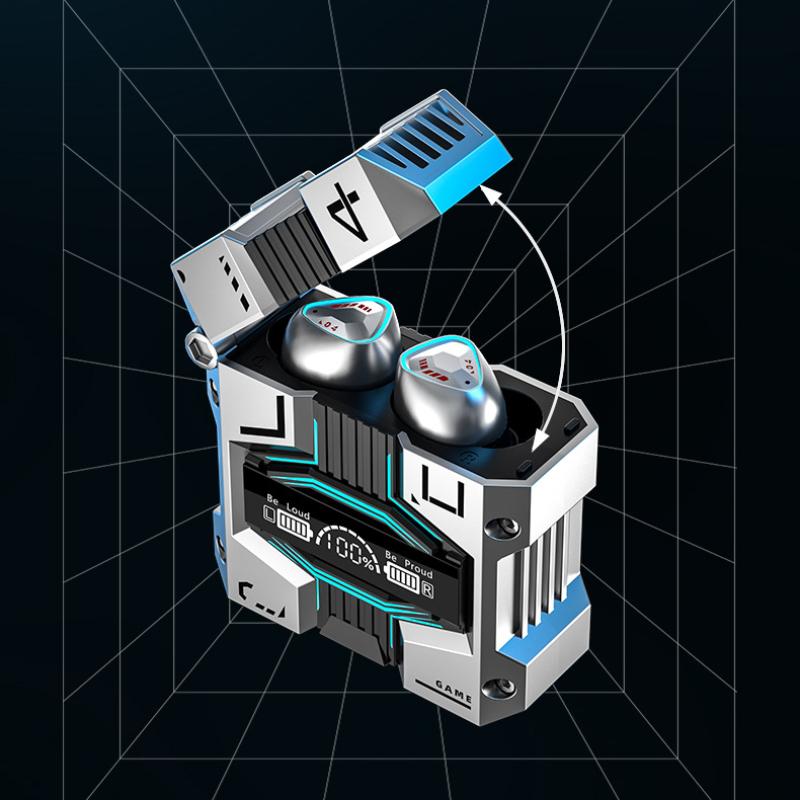 Новый продукт, беспроводная TWS Bluetooth-гарнитура, научная фантастика, космическая кабина с металлическим зондированием, игра с двойным ухом без задержки