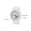Casio G-Shock Series Fashionable Octagonal Sports Quartz Movement Resin Strap Watch Women watches White GMA-S2100-7AJF