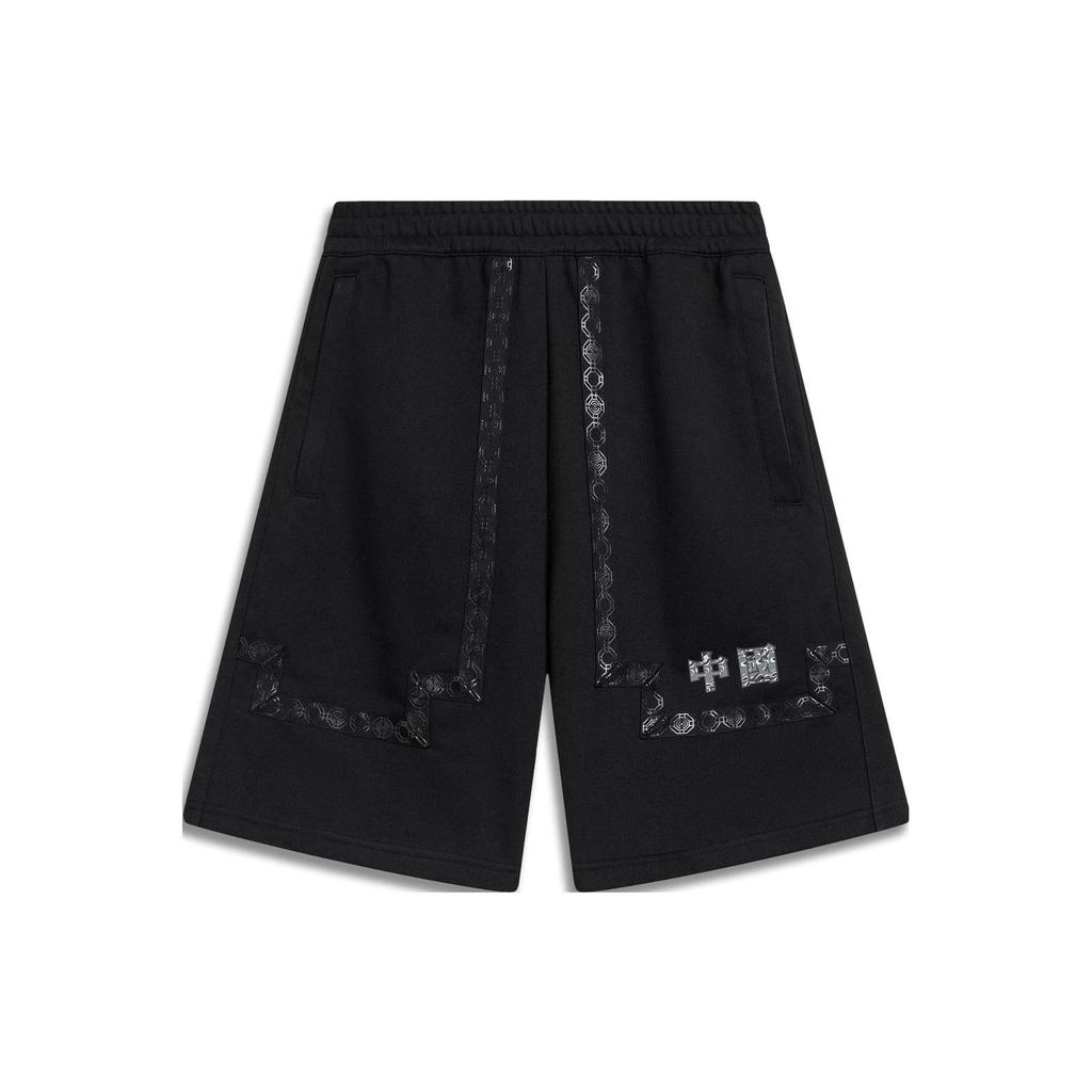 Li Ning Коллекция спортивной моды Повседневные шорты Мужские Черные AKST383-2