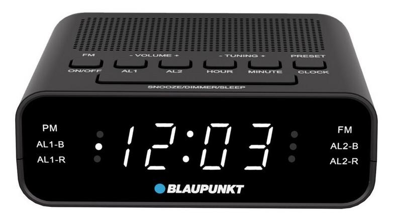 Blaupunkt CR1BK Radio Alarm Clock, Black