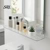 Indoor Hanging Plant Holder Window Shelf with Suction Cup And Protective Edge, Clear Acrylic Floating Sturdy Display Shelf, Wall Mounted Rack