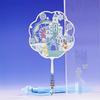 Harbin Central Street Landmark Fan-Shaped Metal Bookmark - Chinese Cultural and Creative Souvenir