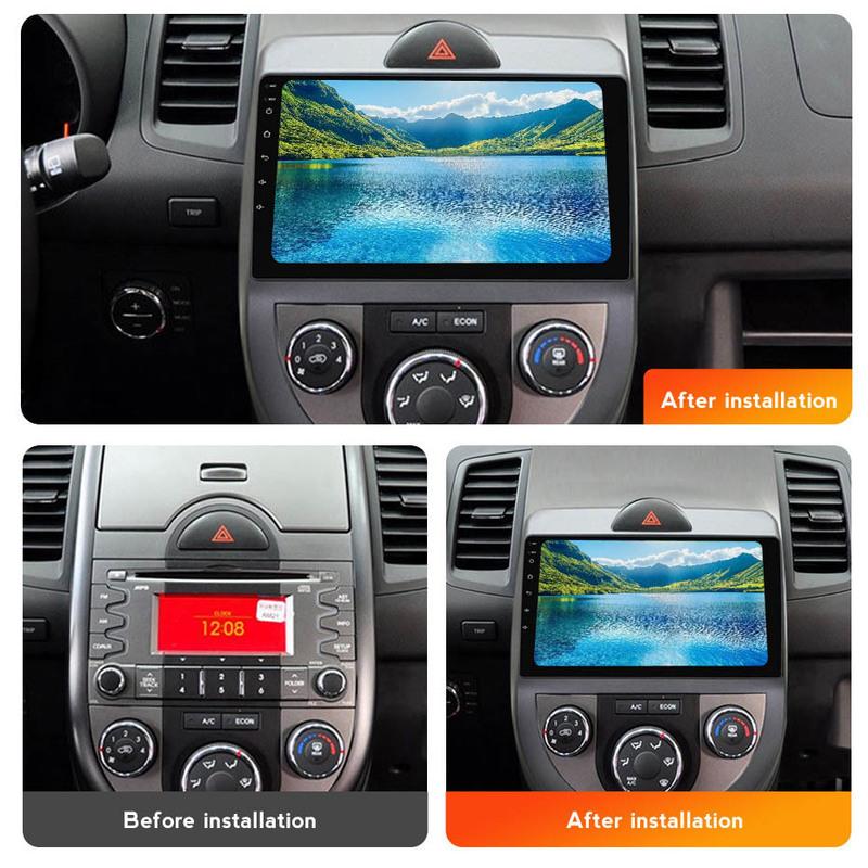 9 inch Frame Car Fascia For KIA SOUL 2010-2013 Car Radio DVD GPS Navigation Frame Central Control Dash Panel Frame Kit