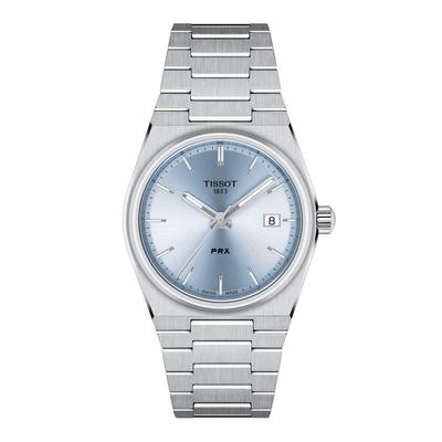 Часы Tissot PRX 35MM T1372101135100 Мужские Светло-голубой циферблат Браслет