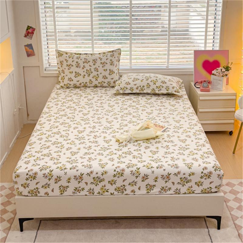 Покрывало Bonenjoy, простой стиль, простыня на наматраснике с принтом, матовая простыня, мягкое постельное белье с подсветкой(Нет наволочки)