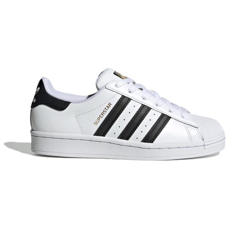 Adidas Кроссовки Superstar Cloud White Core Black Gold GS FU7712