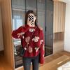 Casual O Neck Pullover Sweater Women Autumn and Winter Loose Wearing Long Sleeve Western-style Sweater Pullover Female Tops
