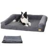 BingoPaw Большая кровать для собак с моющимся чехлом, круглый год, диван для собак, кровать для ухода за пожилыми собаками, устойчивая к жеванию, водонепроницаемая, подбородочная подставка, круглый год, большая кровать для собак