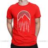 Twin Peaks T Shirts Men Red Pine Tree Moon High Quality Tops Short Sleeve