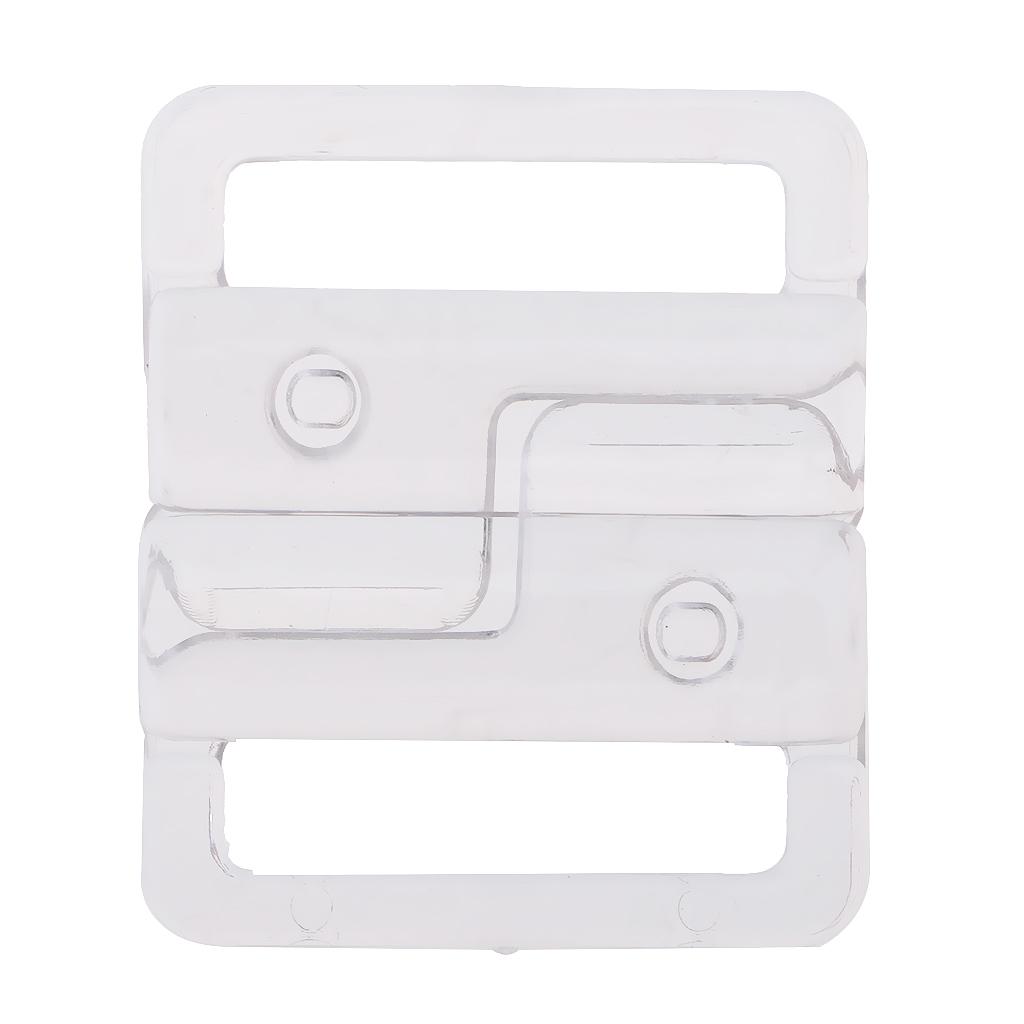 10 комплектов зажимов для бюстгальтера, купальников, кликеров, бикини, застежка спереди, зажимы с пряжкой, белые