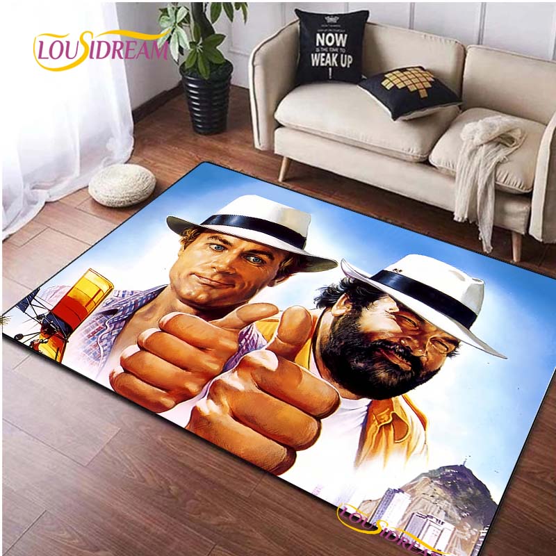 Bud Spencer & Terence Hill Carpet for Living Room Bedroom Rug Kitchen Door Kids Unslip Floor Mats photography props Alfombra Rug