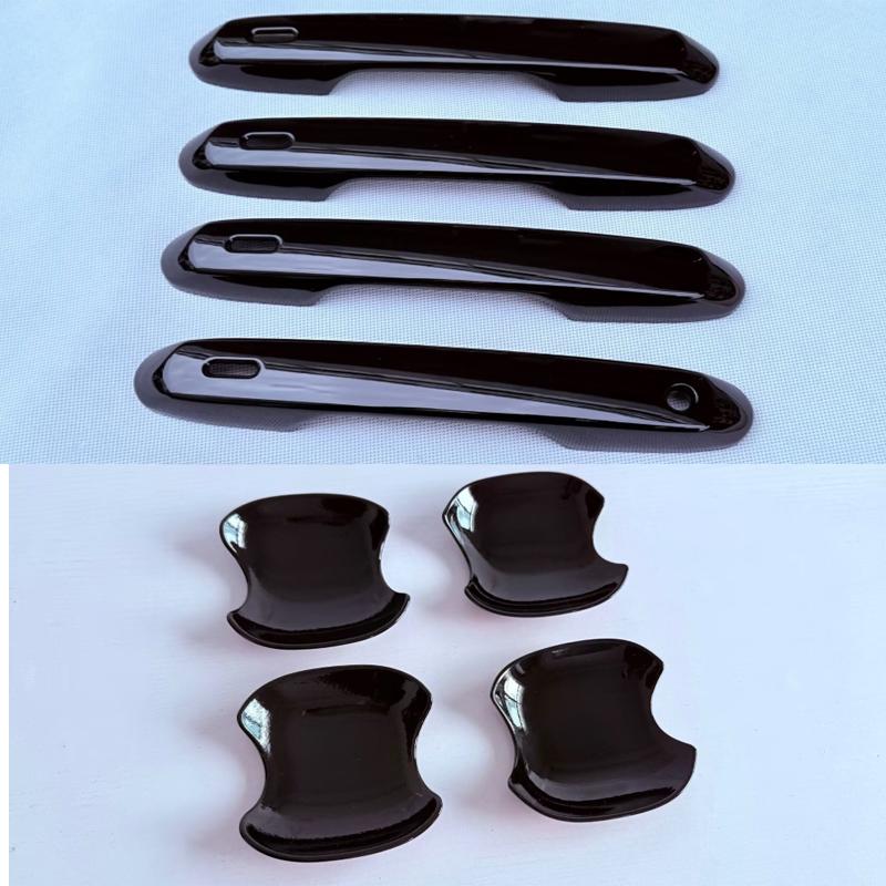 For Toyota Grand Highlander 2024 2025 ABS carbonfiber Side Door Handle Cover Trim Door Bowl cap Sticker Protector Accessories