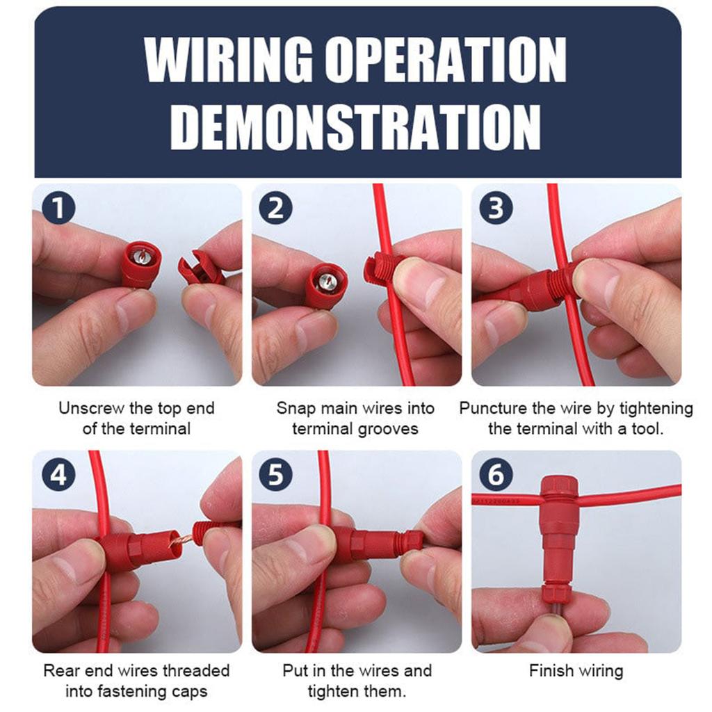 Разъем с верхним штырем, быстроразъемный, проколотый провод, провод без обрыва, трубчатый светильник, без проводки, провод без зачистки, Т-образный разъем, провод без обрыва