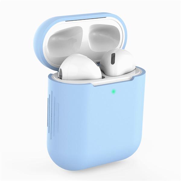 Силиконовый защитный чехол для наушников Airpods, универсальный чехол с защитой от падения 1, 2 поколения