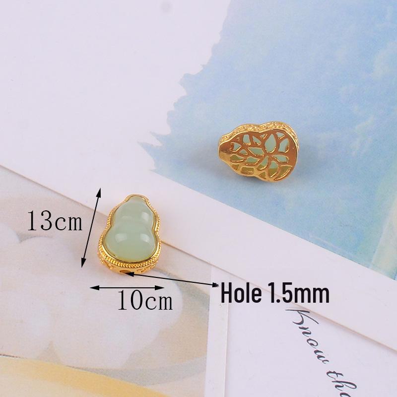 Позолоченные тыквенные разделительные бусины для браслетов и ожерелий своими руками