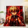 Orange robe with white triangular patterns, dark red fiery background. for all seasons blanket lunch break throw gift