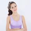 Women Bra Push Up Padded Wireless Shockproof Solid Color Lace Anti-sagging Soft Elastic Sport