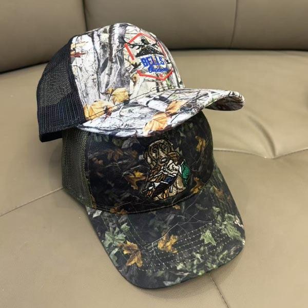 OEM Вышивка Логотип бренда Однотонный 6-панельный Сетчатый Камуфляжный Snapback Кепка Камуфляжная Тракерская Шляпа На заказ Высокое качество