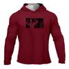 Muscleguys Мужской осенний свитер с капюшоном, модный выбор цвета, тонкое пальто, спортивная футболка для фитнеса, повседневные хлопковые топы