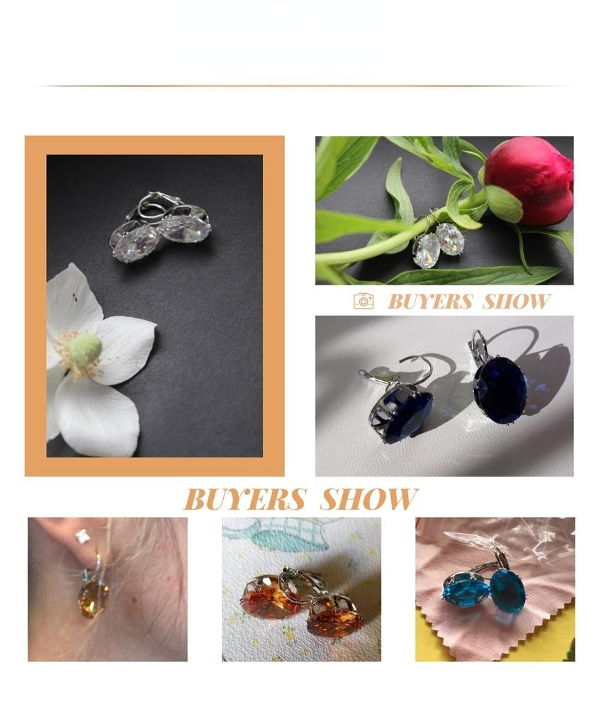 BELLA BOX Серьги в форме большого яйца, подвески из драгоценных камней, серебряные украшения, женский подарок на годовщину вечеринки