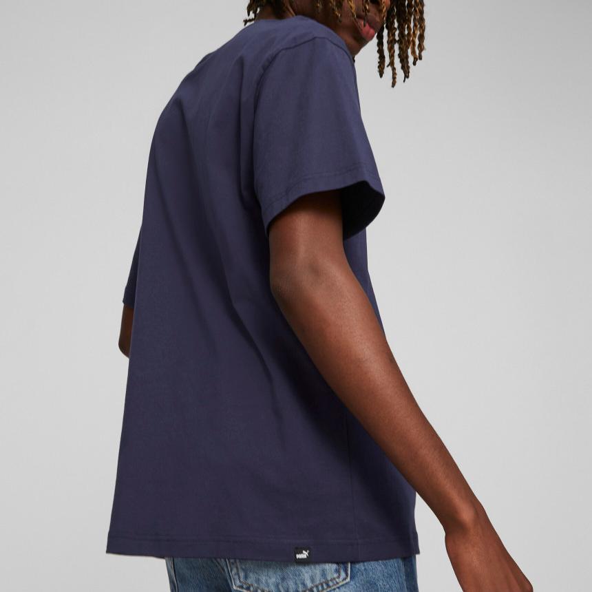 Puma Rad/Cal Loose Fit Crew Neck Short Sleeve T-Shirt Men Tops Navy-Blue 678341-06
