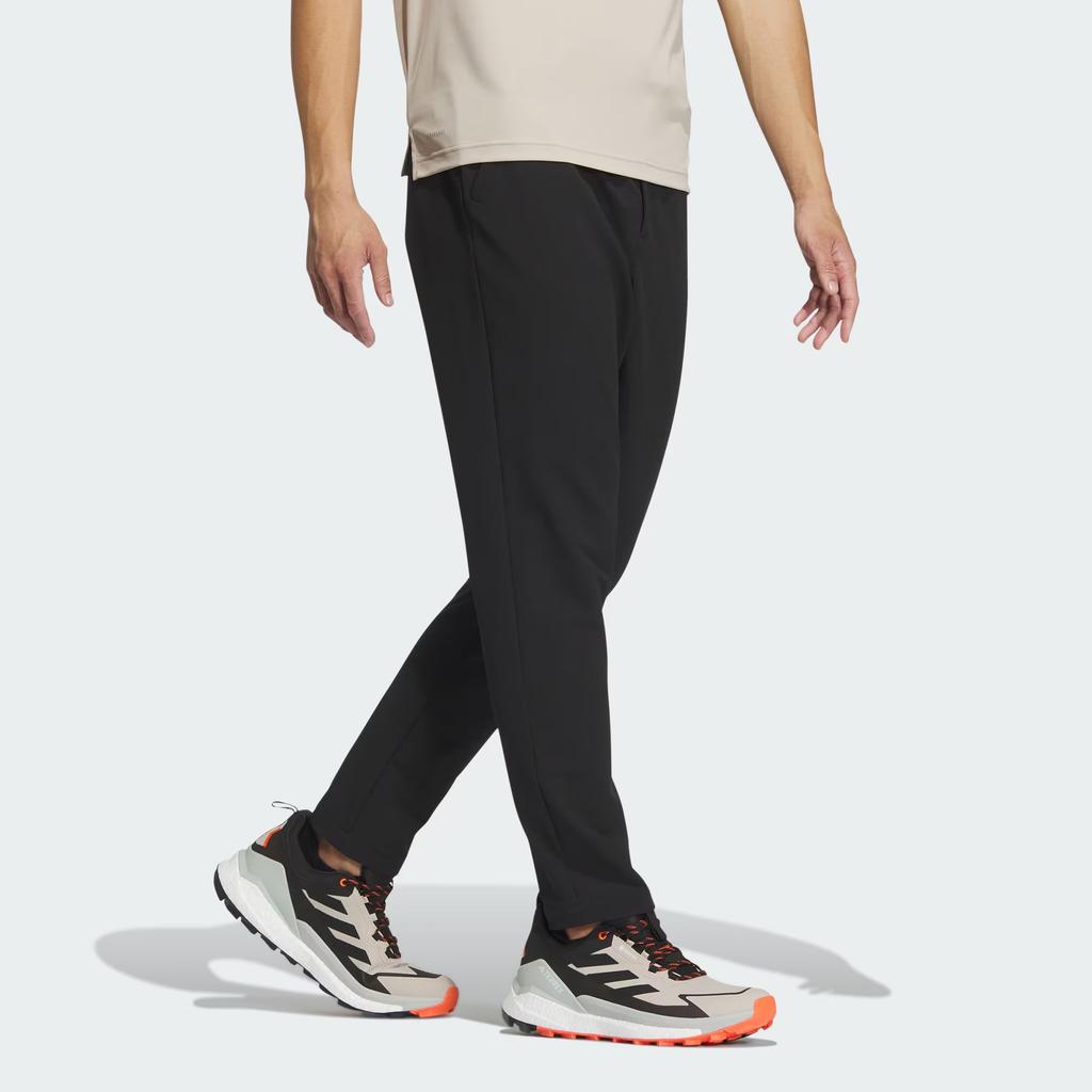 Adidas Брюки с начесом, однотонный логотип, спортивные длинные брюки для мужчин, черные IS8912