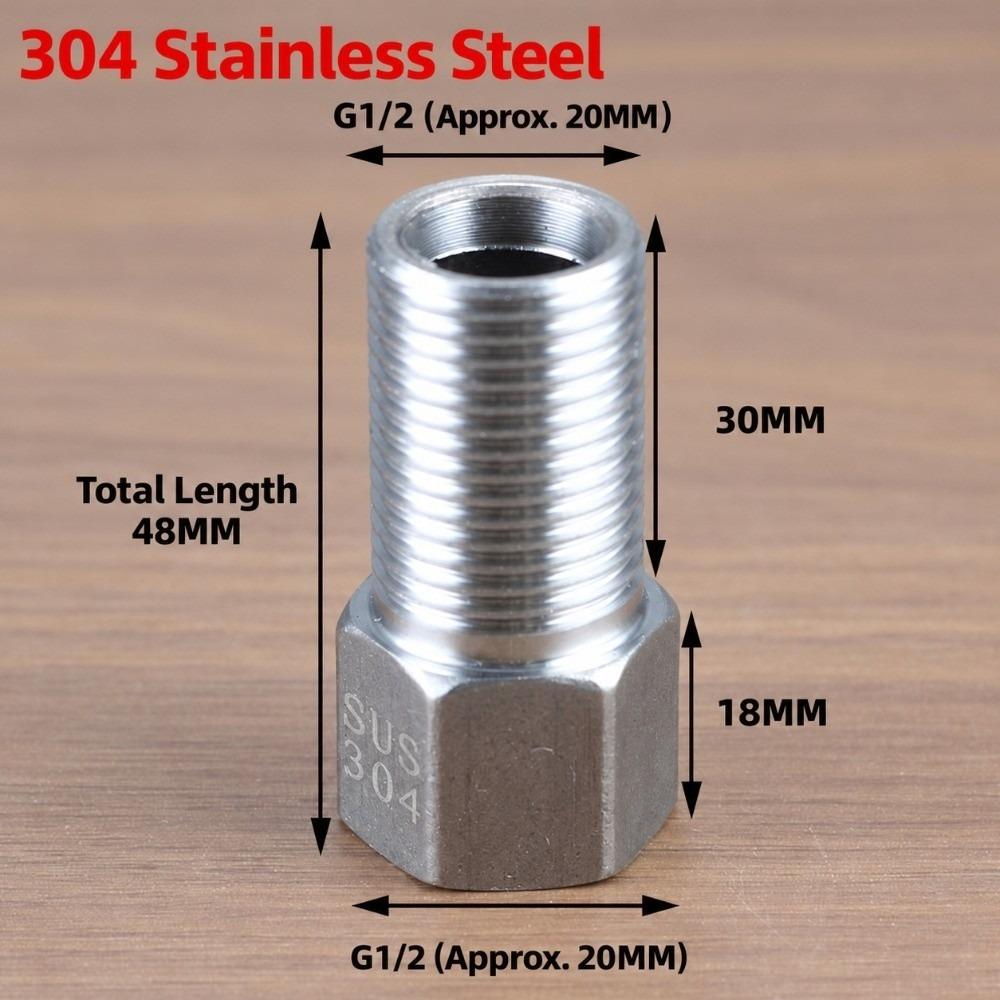 G 1/2 Thread Stainless Pipe Fitting Female To Male Coupler for Plumbing Pipe Connection