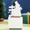 Merry Christmas Christmas Winter Wooden Ornament Countdown Santa Claus Sculpture  Tabletop
