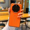 Luxury Cross Texture Leather Design Case For Huawei Mate 60RS 50RS 40RS Slim Orange Camera Ring Shockproof Cover