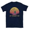 Funny Retro Sunset Golfing Caddie My Retirement Plan Short-Sleeve Unisex T-Shirt