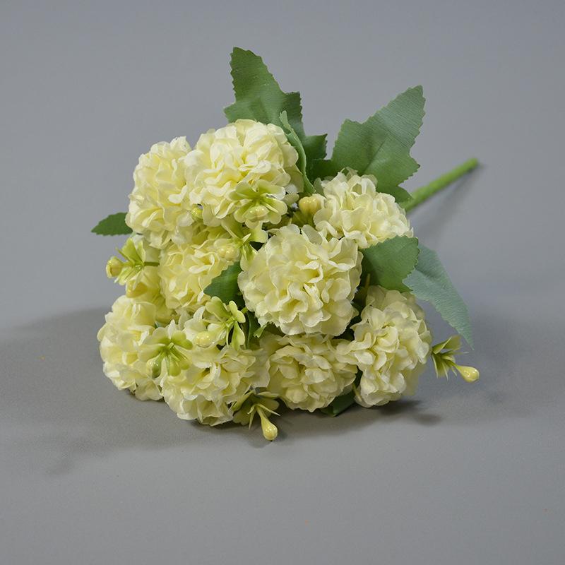 Uflower 33cm Artificial Flowers Silk Hydrangea Bouquet Wedding Holding Flowers Luxury Wedding Home Party Decoration