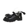 Женская повседневная обувь Новые туфли Kawaii Pearl Chain Mary Jane Женская обувь Модные универсальные мокасины Lolita Сандалии для отдыха на природе