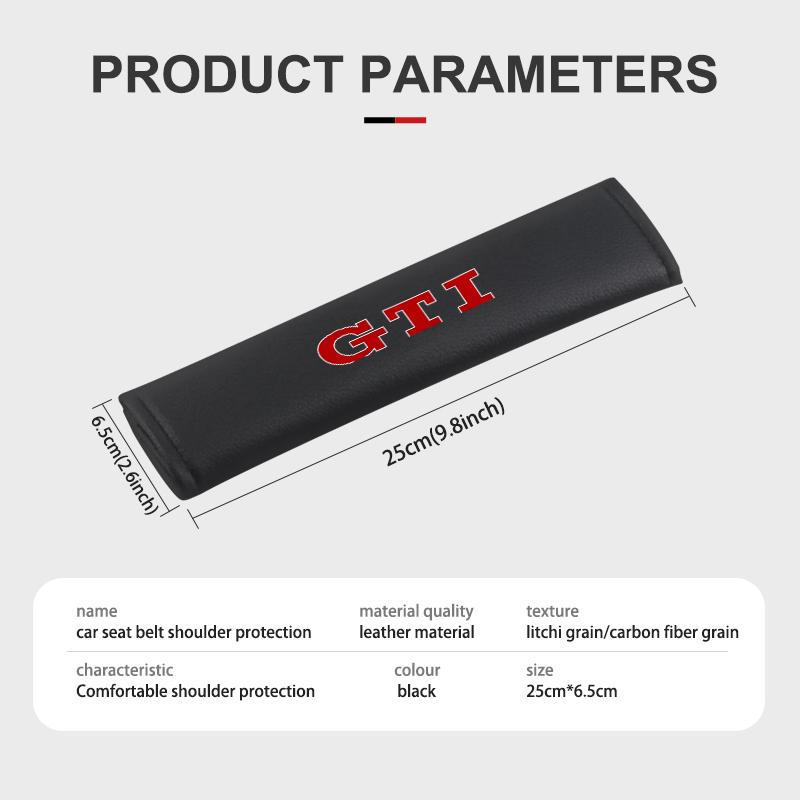 OPQ1 2026 Hot VOLKSWAGEN For Volkswagen Car Seat Belt Shoulder Cover Insurance Strap Protection Pad VW Jetta Golf4 5 6 Beetle CC B5 B