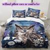 Watercolor animal painting Pattern Bedding,Quilt Set Quilt Cover Pillowcase Home Birthday Gift (1*duvet cover+2*pillowcase,without core)