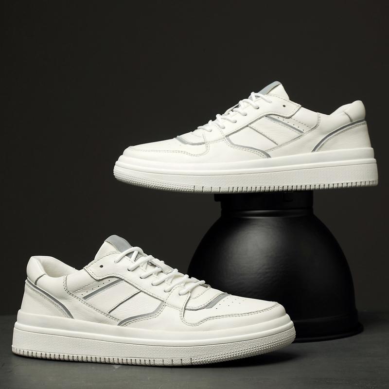 Повседневная обувь Мужская на шнуровке Модная плоская дизайнерская мужская обувь из натуральной кожи белая мужская обувь для отдыха Мужская обувь