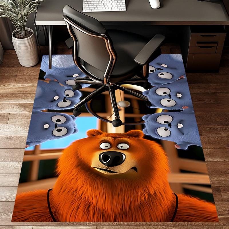 1pc Grizzy The Lemmings1 Design Printed Area Rug Carpet for Bedroom Living Room Home Decor Rugs Mat Non Slip Mat Rug for Bedside