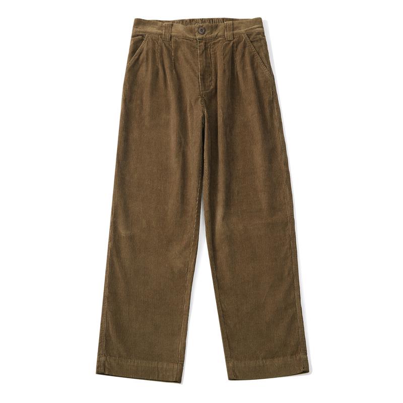 Men's Loose Straight Corduroy Wide-Leg Pants - Trendy Japanese Retro Cotton Workwear Trousers
